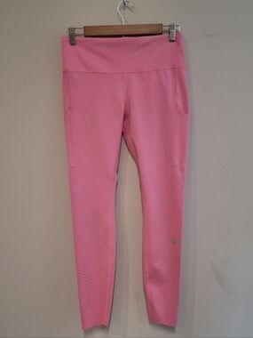 Nike Bright Pink Performance Leggings Large Workout Gear Gym Clothes